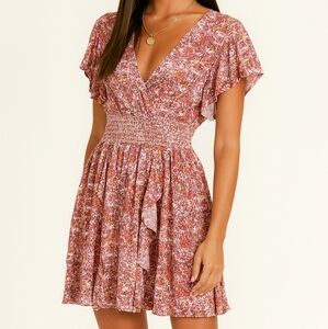JAPNA Fit & Flare Floral Dress Size Medium